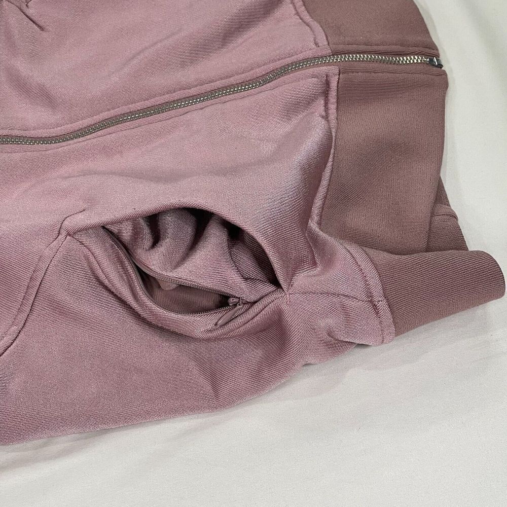 Athleta Triumph Luxe Lined Hoodie Womens Small Pink Full Zip Jacket‎ - Picture 7 of 13